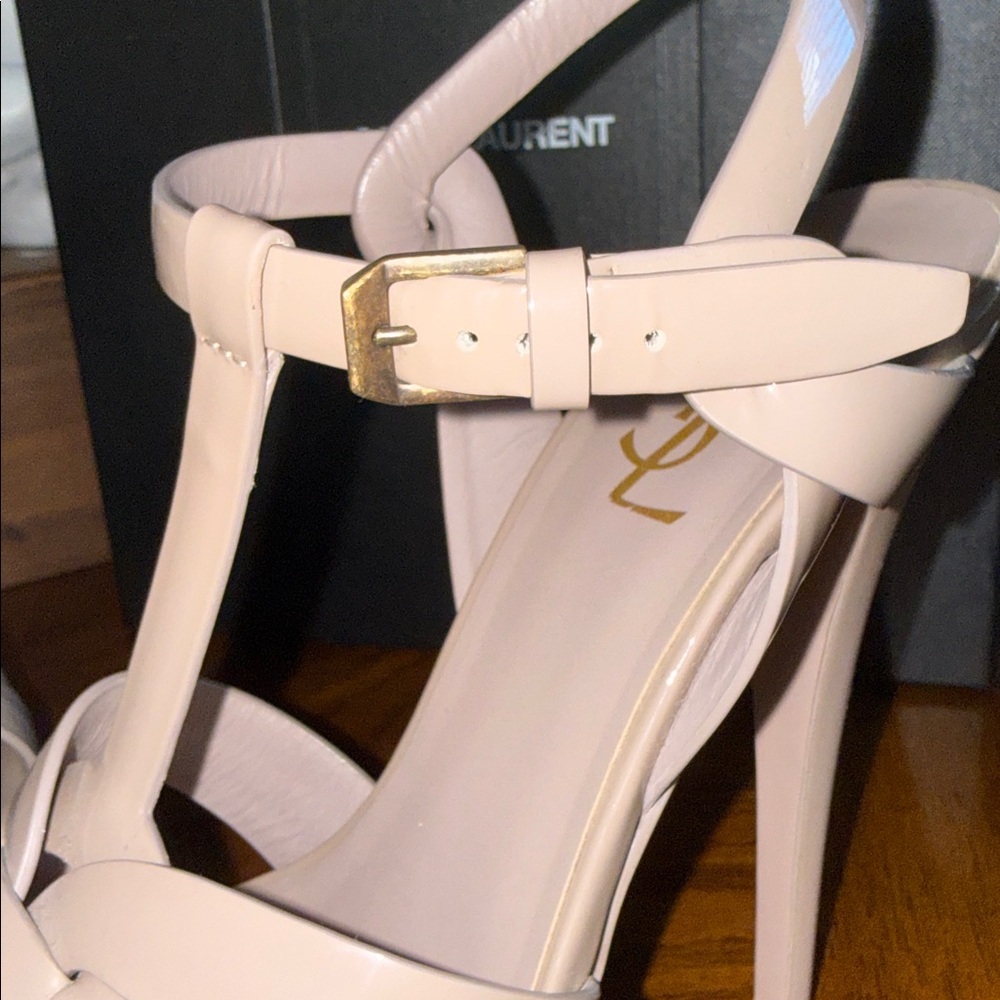 👠 Saint Laurent Tribute 105 Sandal “Rose Antique” Size 38 Preloved 👠 - Picture 7 of 13